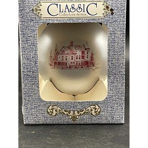 Classic Collectors Series 2008 Glass Christmas Ornament Length 3.75 Inches